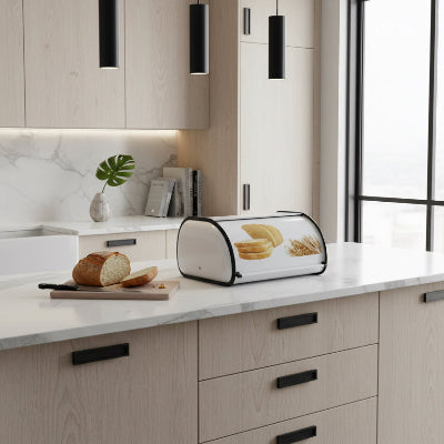 Huche à pain capacité généreuse blanche pratique White Heritage