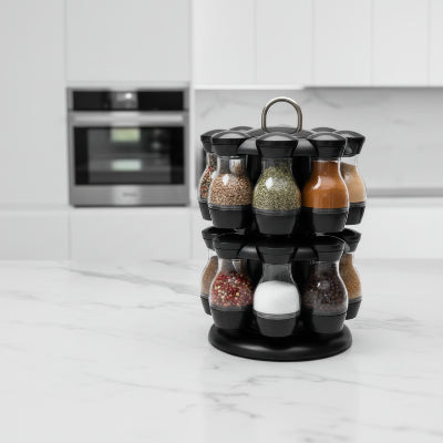 rangement à épices compact pratique Atelier des Épices 16 pots