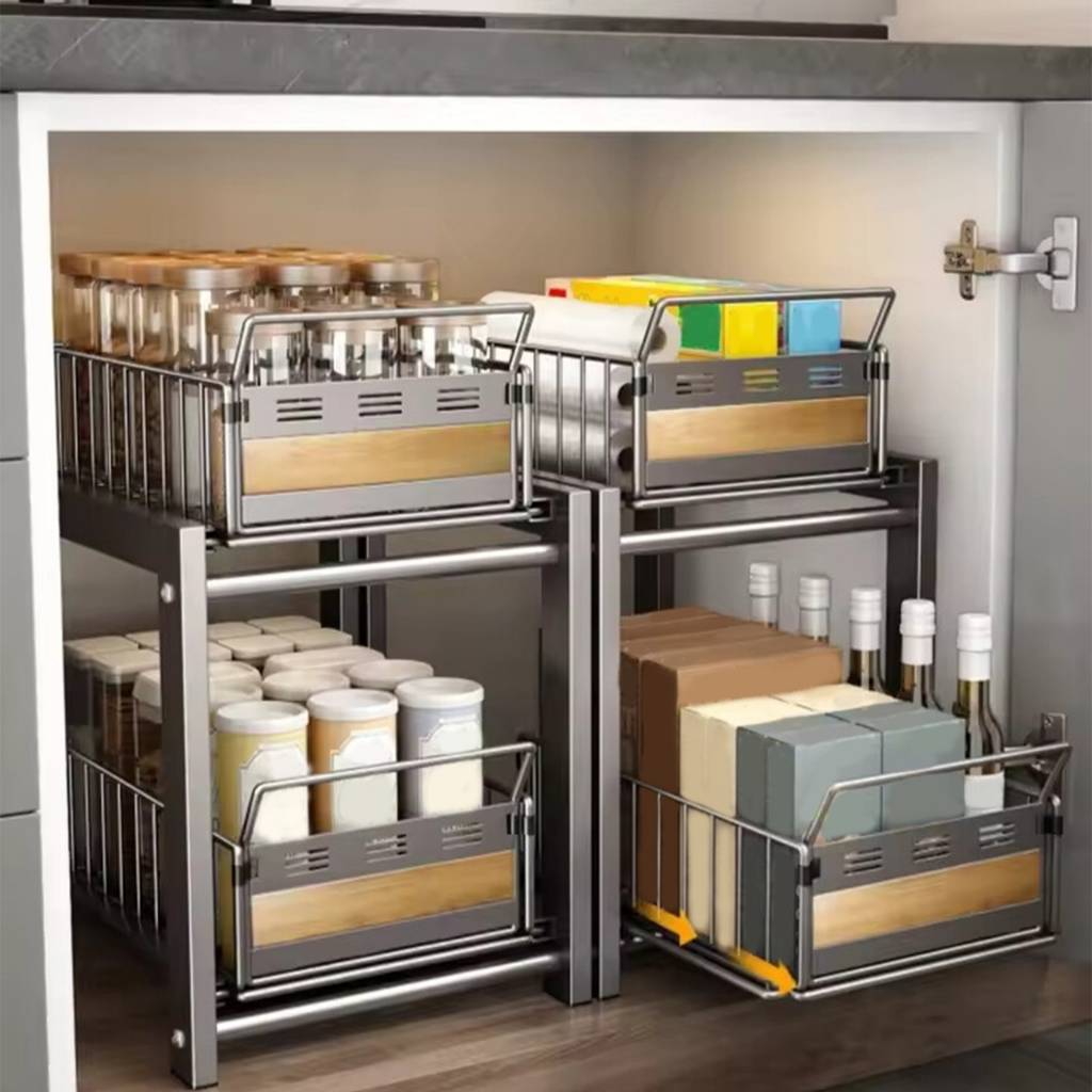 Tiroirs coulissants modulables lot 2 pour tous placards Tiralia