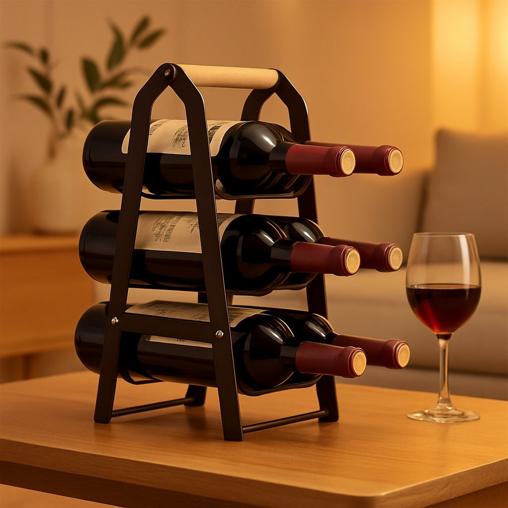Casiers pour bouteilles acier cintré berceaux ondulés Château Forgé