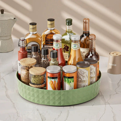 etagere a epice plateau tournant rangement cuisine vert matcha