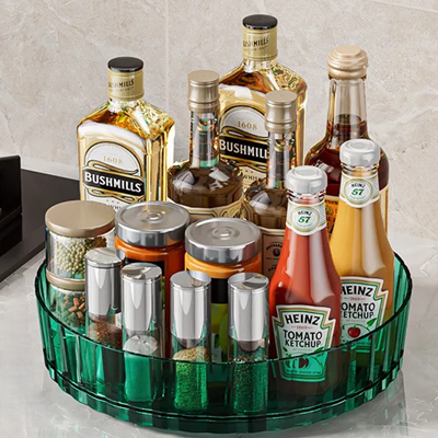etagere a epices lazy susan anti derapante moderne vert luxueux