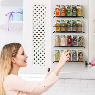 étagères à épices murales cuisine gain de place optimisé