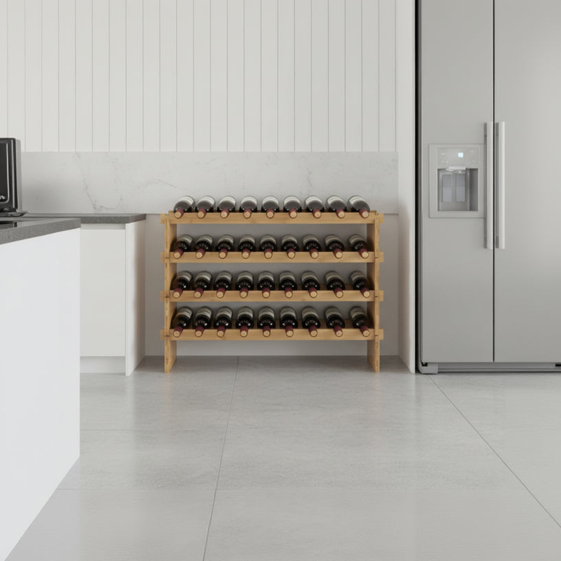 Meuble range bouteille accès ouvert rapide 36 bouteilles WineNest