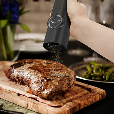 moulin epices de cuisine professionnelle avec batterie lumiere led AromaPress