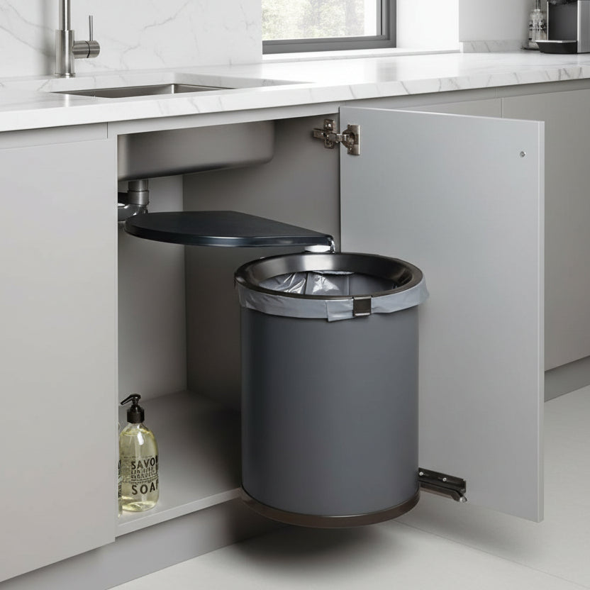 Poubelle encastrable sous évier mécanisme simple fiable SwingBin30L