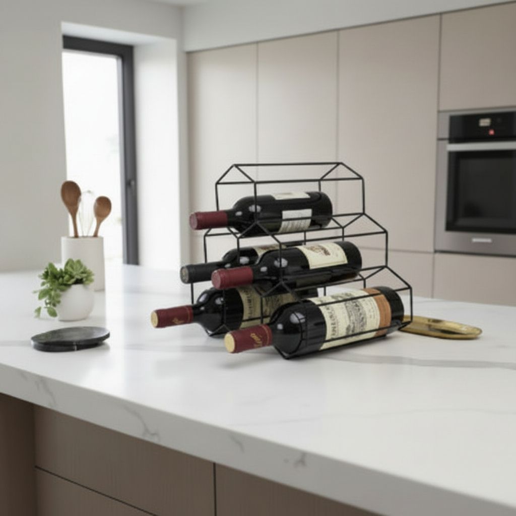 range bouteille metal noir polyvalent pour vin bière boissons