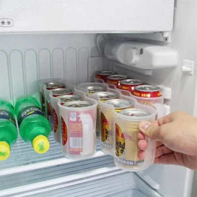 Range bouteille plastique pour frigo avec poignée pratique ergonomique