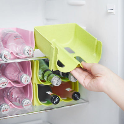 Range bouteilles facile Ă saisir et utiliser vert pastel