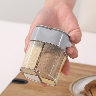 rangement epices 4 saveurs en un seul FourMix couleur grise