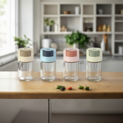 rangement épices moderne beige bleu rose vert Epicea Pastel