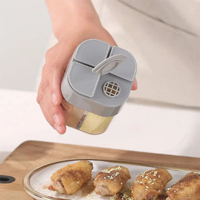 rangement epices multifonction 4 compartiments FourMix gris