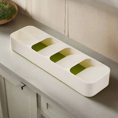 rangement pour couverts ustensiles accessibles Ordrea Couverts blanc