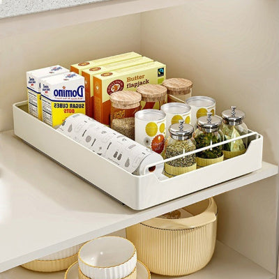 tiroir coulissant acier blanc 40cm largeur placard cuisine glissecompacte