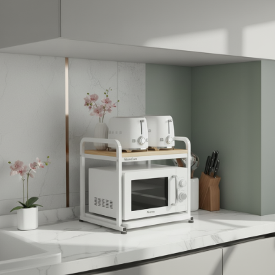 etagere micro onde cuisine moderne rangement elegant Mon Espace Rangement