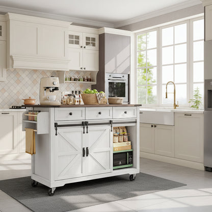 Desserte a roulette etagere epices porte serviettes integres EasyMove Kitchen