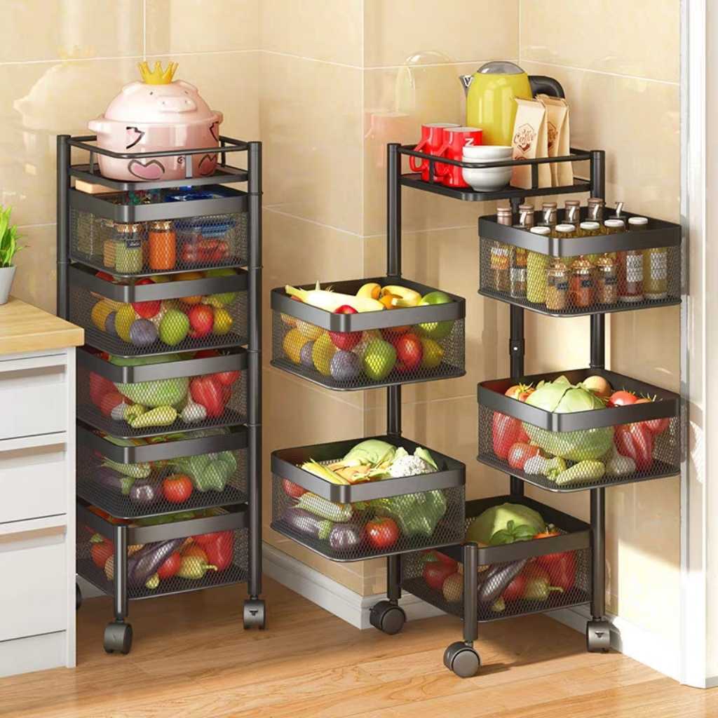 Desserte a roulette noire design vintage cuisine moderne Vintamove 5Niveaux
