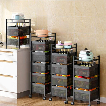 Desserte a roulette rotative ouverture simple Vintamove 5 Niveaux