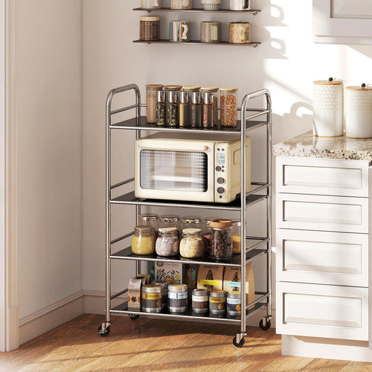 Desserte cuisine en inox acier inoxydable 201 4 niveaux modulables