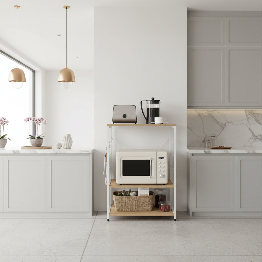 Desserte cuisine micro ondes plan de travail libéré LineaWood