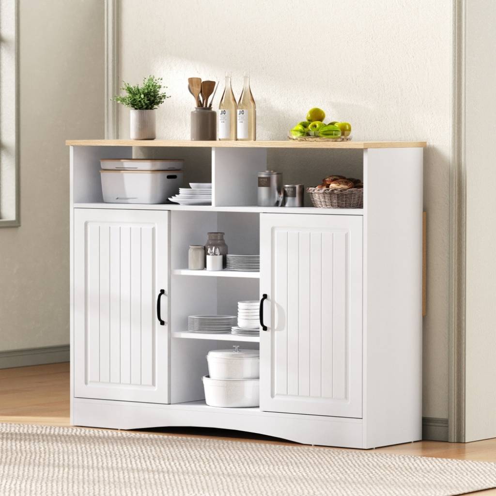 Desserte table cuisine plan travail replié espace libéré MaisonAtelier blanche