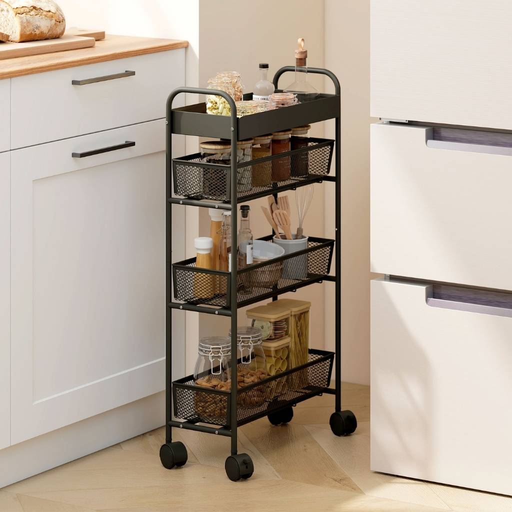 Dessertes sur roulettes glissent coin étroit mur réfrigérateur Cartiva