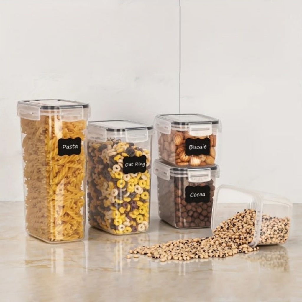 Etiquettes pour pot a epices bocaux alignes cuisine organisee elegante