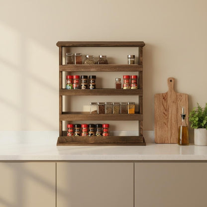 Meuble à épices polyvalent mural à poser sur plan travail