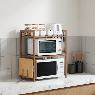 micro onde etagere fonctionnelle et polyvalente version souble