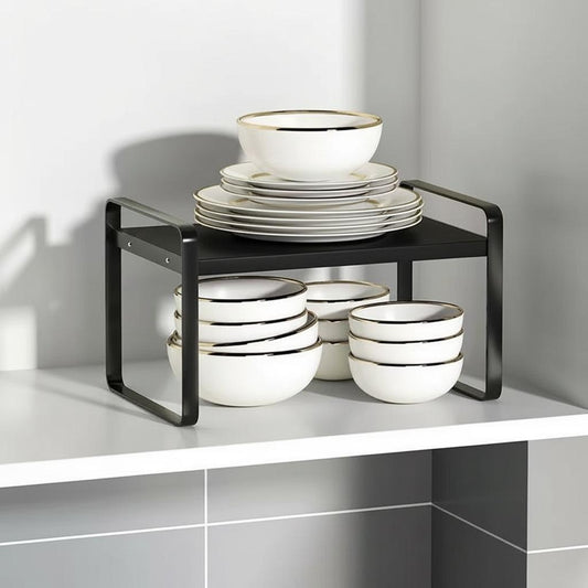 Petite étagère cuisine à poser tout noir 30cm Spacestand