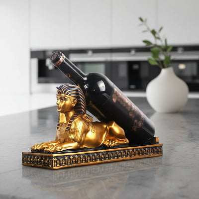 Porte bouteille vin pour une bouteille décoratif Sphinx