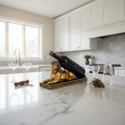 Porte bouteille vin une bouteille style antique Sphinx
