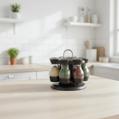 Porte épices pratique esthétique Atelier des Épices 8 pots