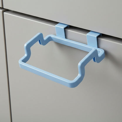 Poubelle dans placard cuisine bleu sans perçage fixation porte PraticoColor