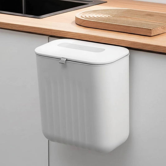 Poubelle de tri sous evier suspendue porte blanche 11l SpaceSaverBin