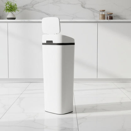 Poubelle haute 50 L automatique sans contact anneau rétention Autovia50