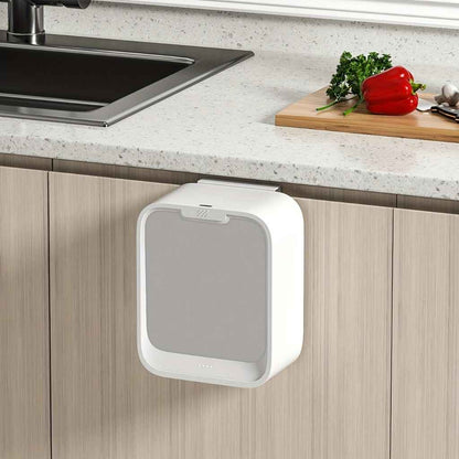Poubelle sous évier ouverture automatique gris design compact murale TouchFree