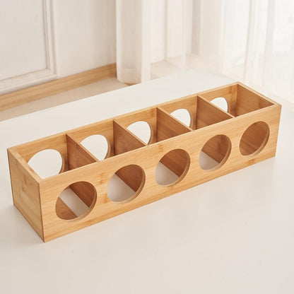 Range bouteille vertical en bambou durable entretien facile Bambuva
