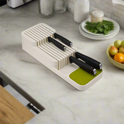 range couvert pour couteaux pratique modulable pour tiroir Ordrea pistachio