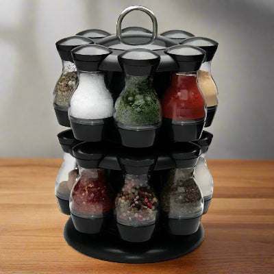 Rangement à épices compact pratique Atelier des Épices 16 pots