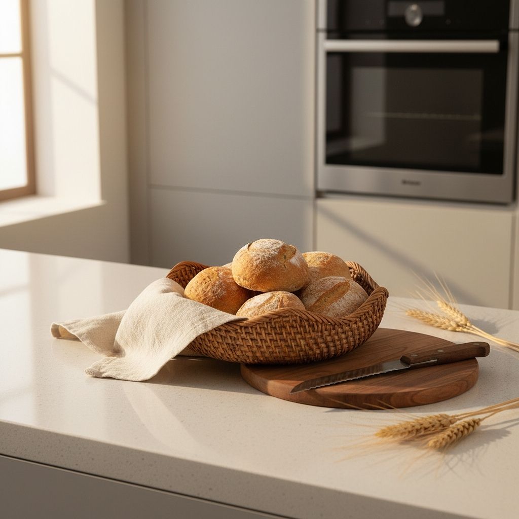 Banette a pain rangement élégant cuisine bohème scandinave Rotalya