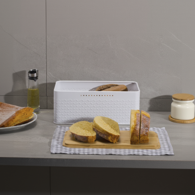 boîte à pain avec planche à découper usage quotidien Bambread