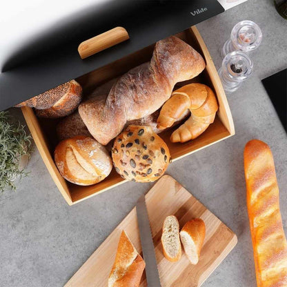 Boite a pain bois polyvalent pain brioches viennoiseries CoinduPain Bambou