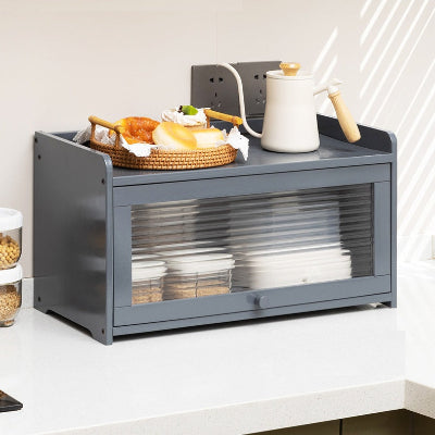 boite a pain en bois avec porte vitre transparente ClairPain