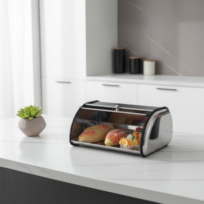 boite a pain forme ovale 5L Inoxia pour pains viennoiseries