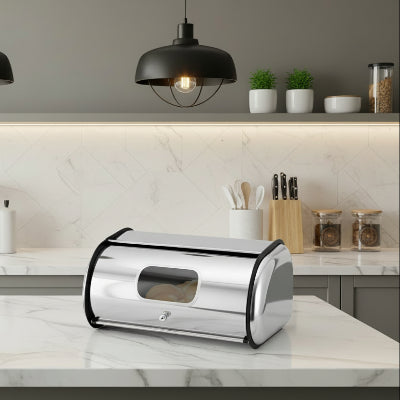 boite a pain inoxydable avec fenetre visibilite claire Inoxia