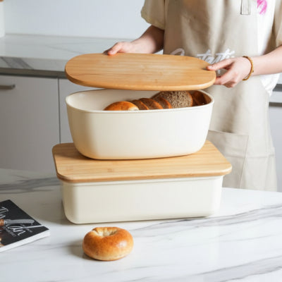 boite a pain rectangulaire ovale anti dessechement naturelle CroustiBox