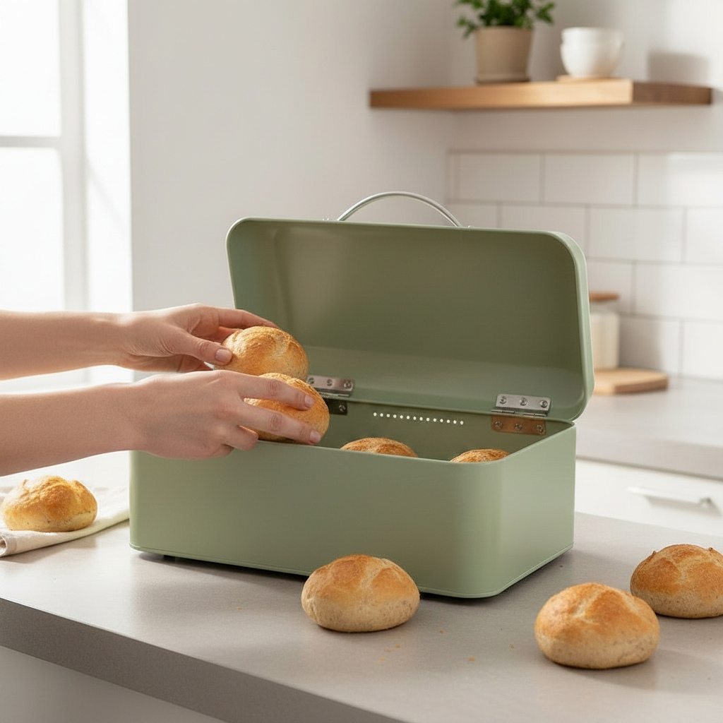 Boite a pain vintage femme range pains après boulangerie Rétrovia