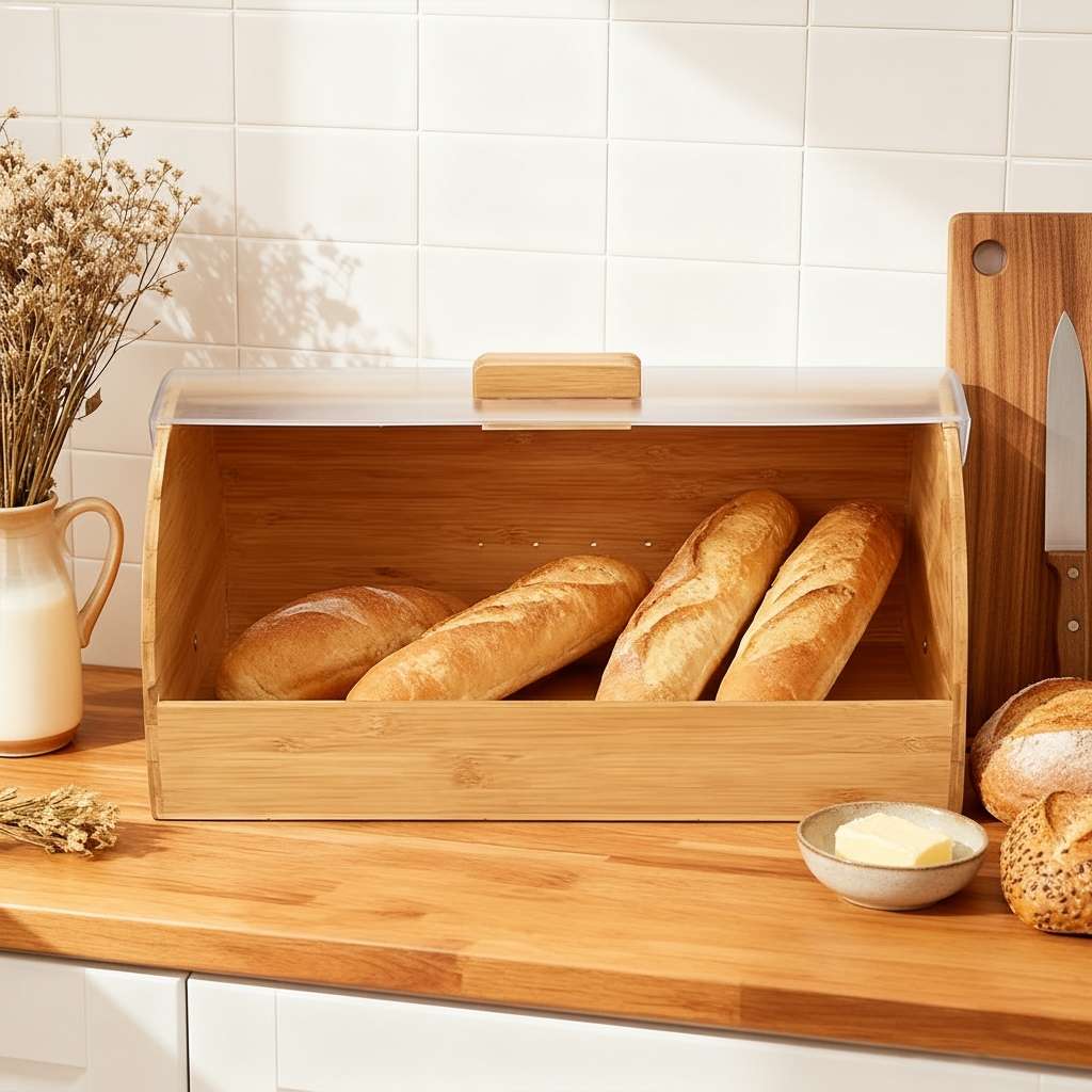 Boite pain bois grand format grande capacite BreadHaven