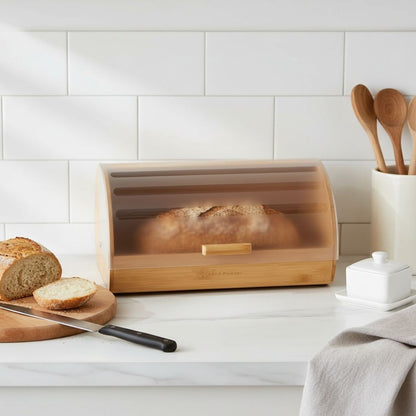Boite pain bois rangement scandinave comptoir cuisine optimise elegant BreadHaven
